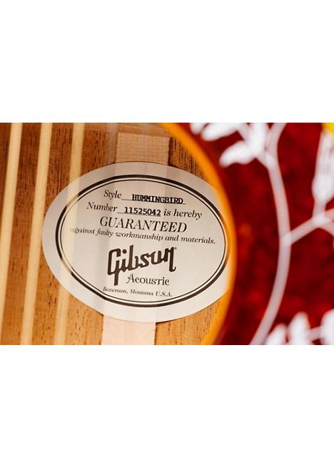 Gibson 2016 Hummingbird Square Shoulder Dreadnought Acoustic-Electric Guitar - Heritage Cherry