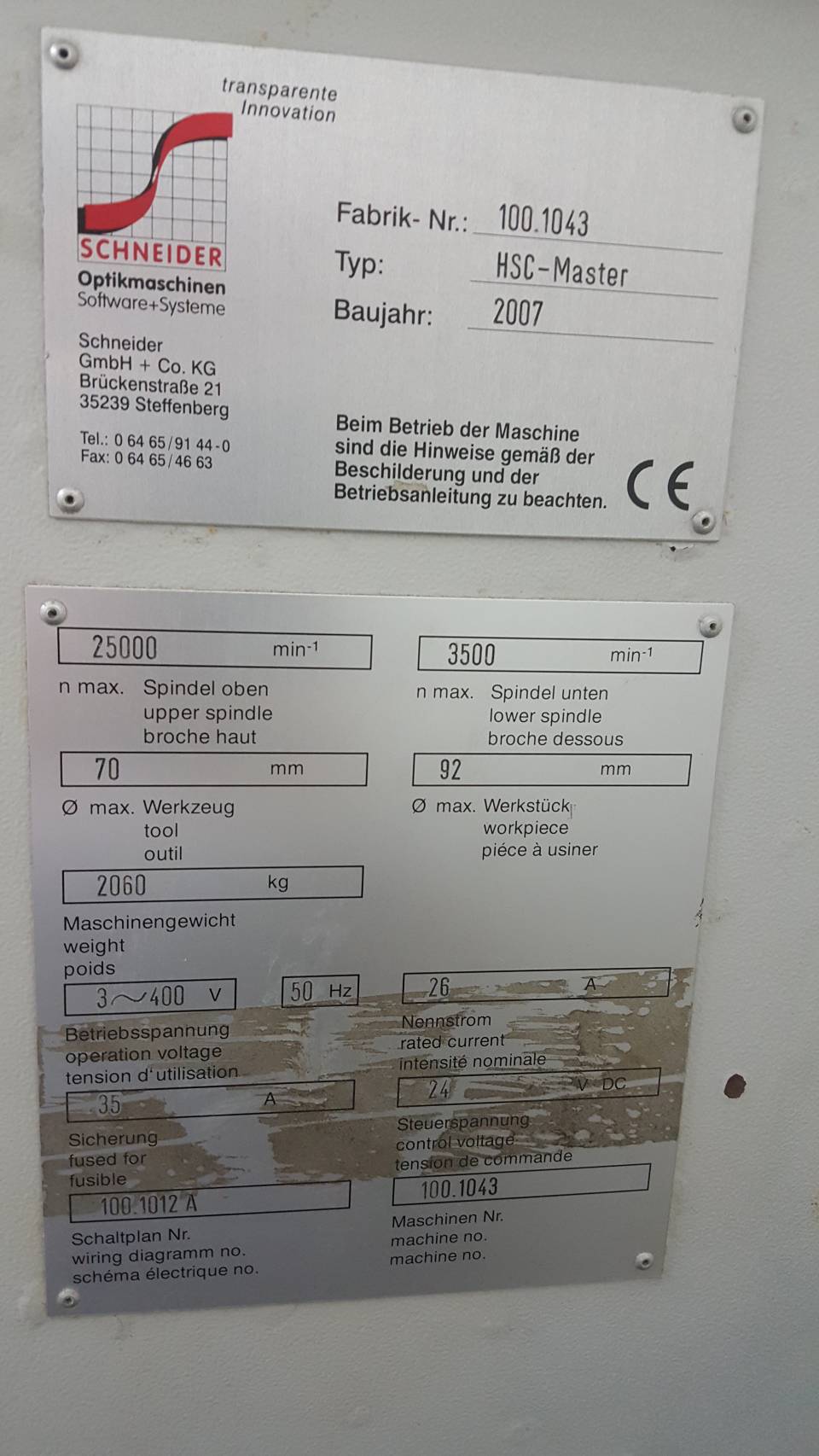 Schneider HSC Master สินค้ามือ 2 (2nd hand products)