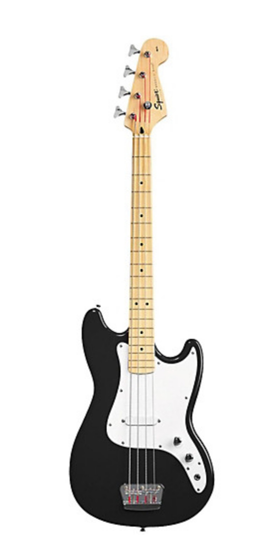 Squier Affinity Series Bronco Bass Guitar Black,Torino Red