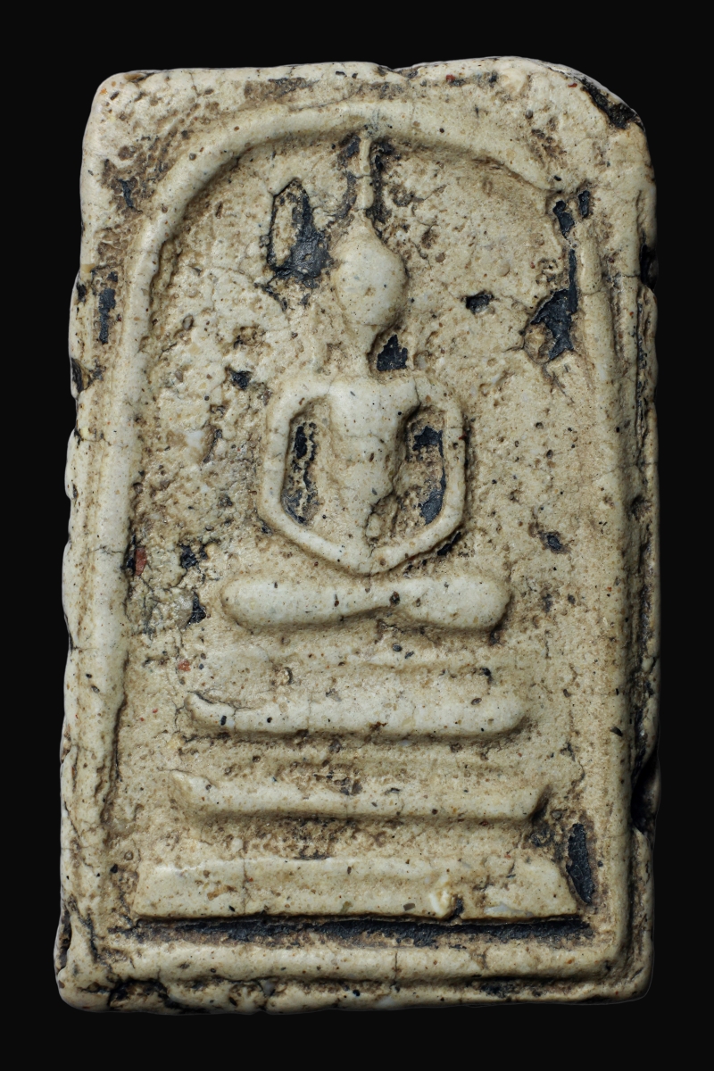 พระสมเด็จวัดระฆังโฆสิตาราม พิมพ์ฐานแซม ลงรัก