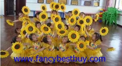 ชุดดอกทานตะวัน Sunflower ชุดดอกไม้ ขนาด 110, 120, 130, 140 (รวมดอกไม้ 2 อัน)