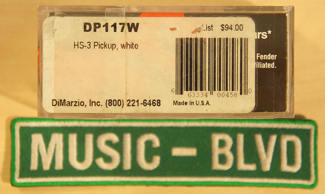 DiMarzio DP117 HS-3 Guitar Pickup White