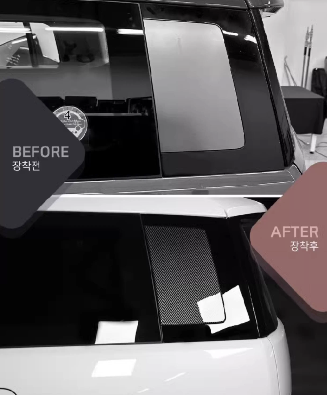 แต่ง เสา C และเสา D Hyundai SANTA FE Hybrid ฮุนได ซานตา เฟ่