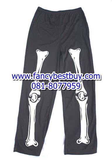 ชุดฮาโลวีน นักข้าผีโครงกระดูก สำหรับวันฮาโลวีน Skeleton (เสื้อ+กางเกง+หมวก) มีขนาด L(120-130)