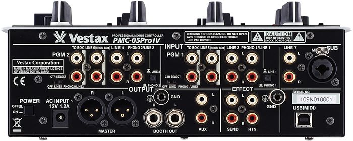 Vestax PMC-05 ProIV 2-Channel Digital DJ Battle mixer with MIDI