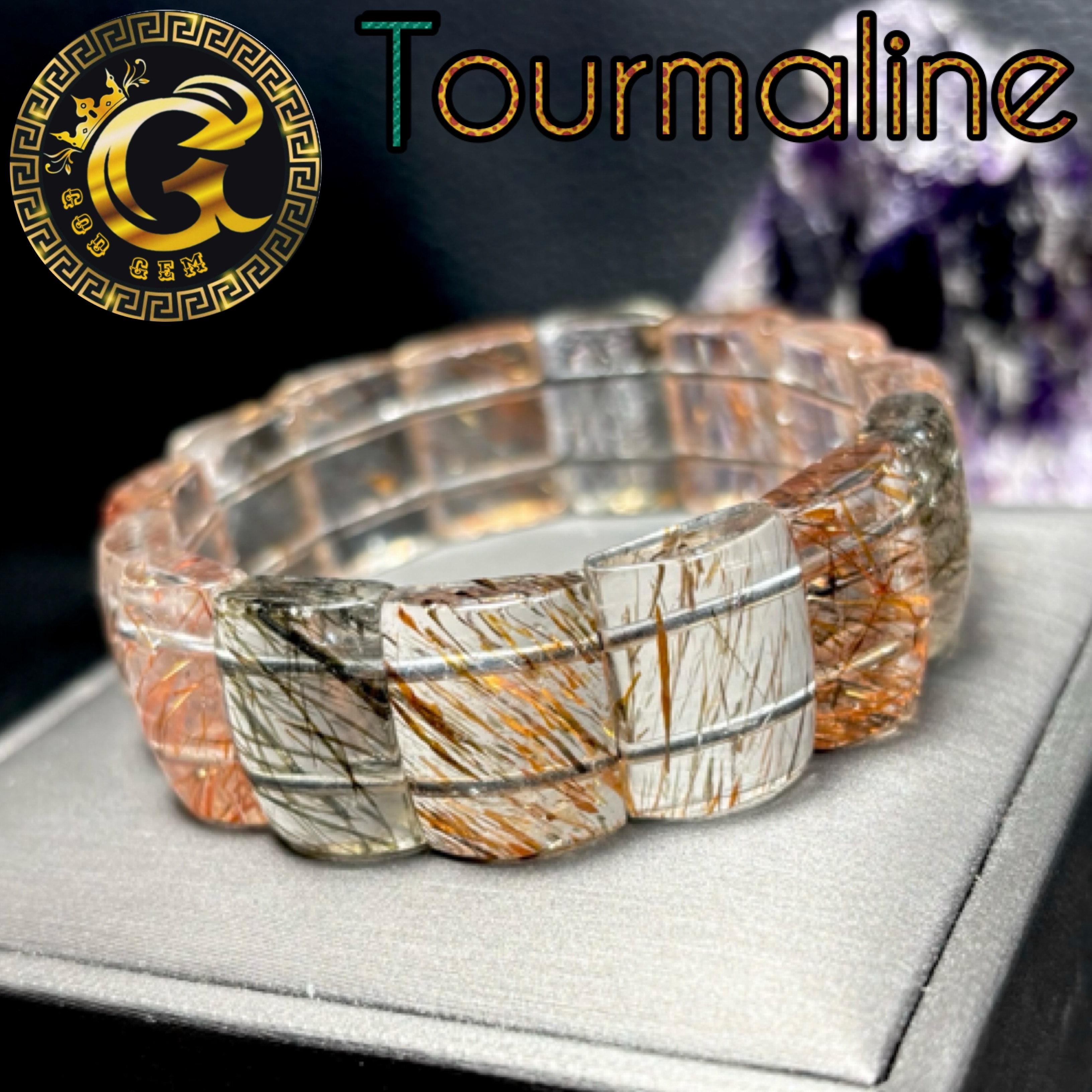 ข้อมือหิน ไหมทัวร์มาลีน