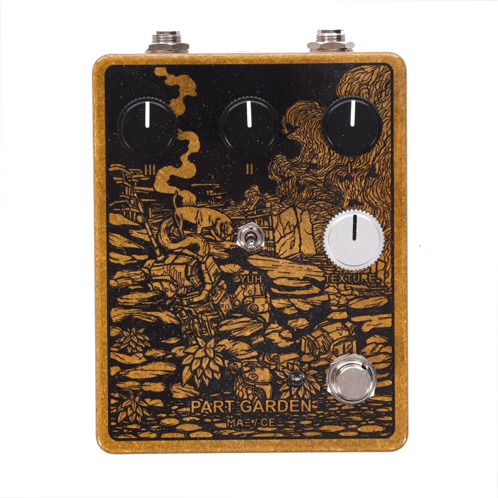 Mask Audio Electronics Part Garden Fuzz Pedal Goldenrod