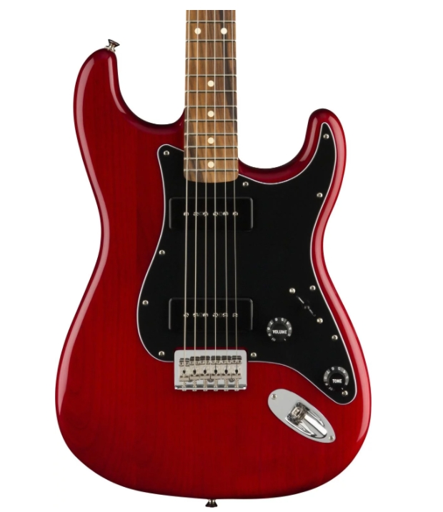 Fender Noventa Stratocaster - Crimson Red Transparent with Pau Ferro Fingerboard
