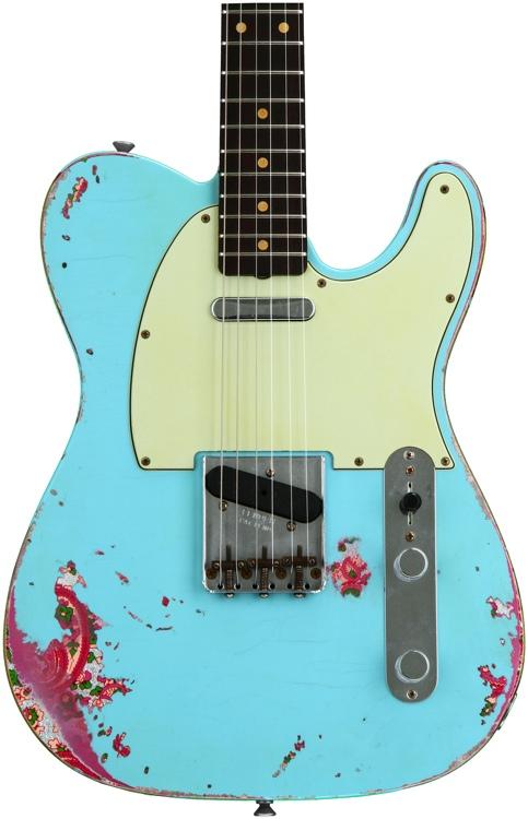 Fender Custom Shop 60s Telecaster Heavy Relic/Closet Classic Mix - Daphne Blue/Pink Paisley