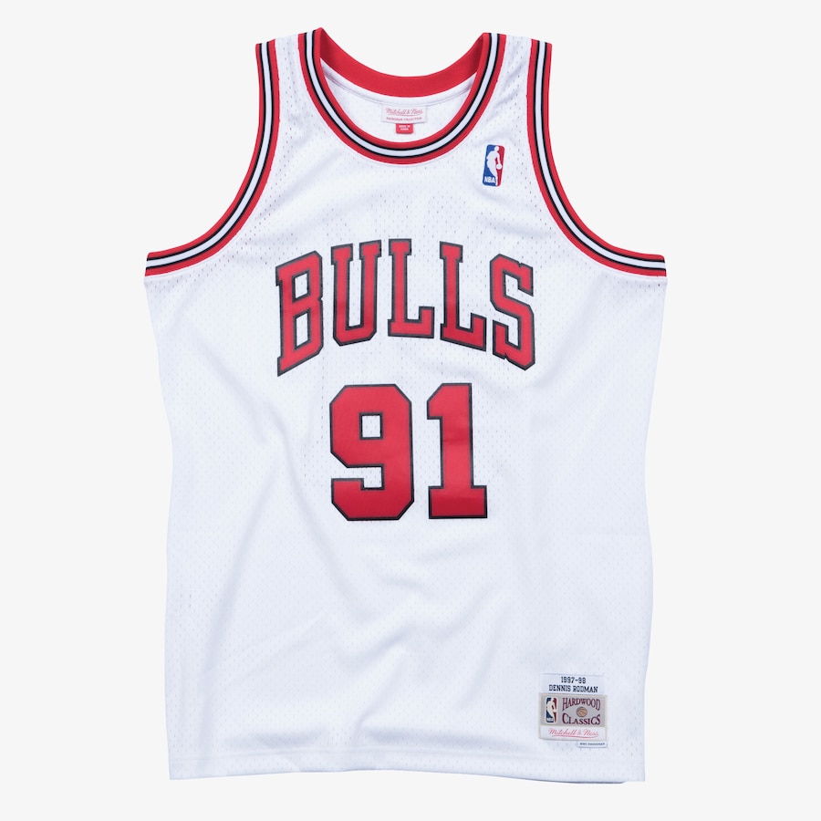 Mitchell & Ness Dennis Rodman Black Chicago Bulls 1997/98 Hardwood Classics Swingman Player Jersey