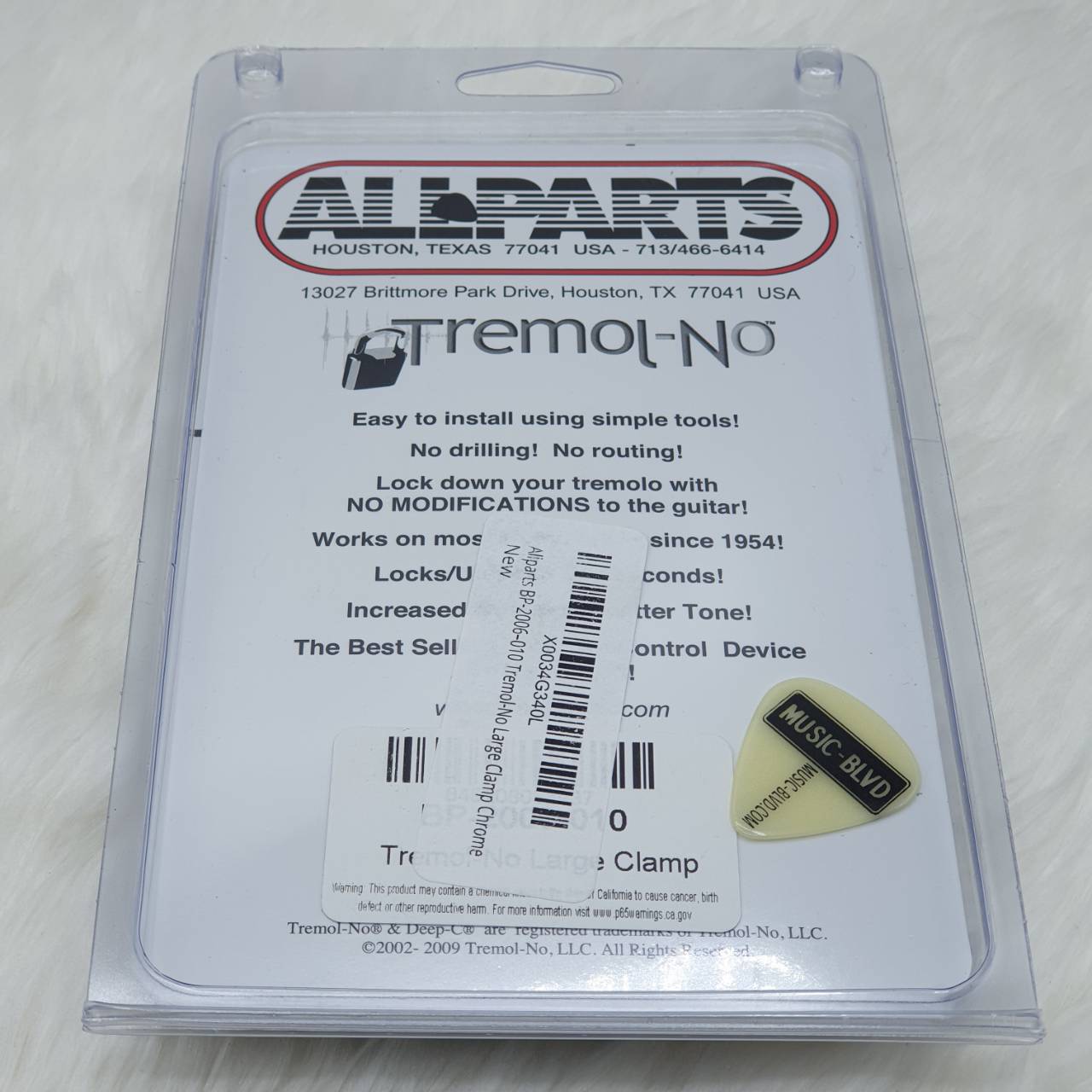 Allparts Tremol-No Tremolo Locking Device - Large Clamp BP-2006-010