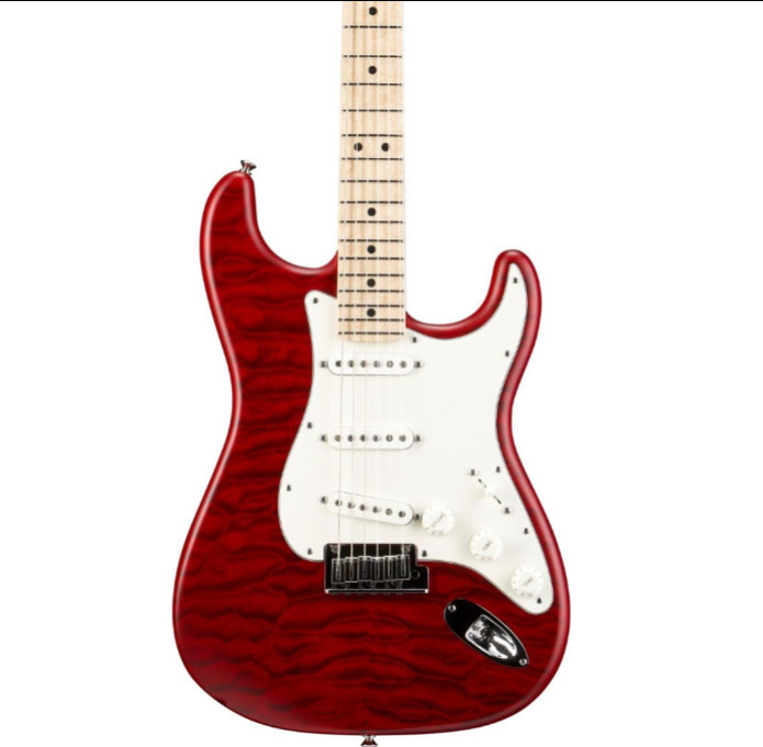 Fender Custom Shop Custom Deluxe Stratocaster Electric Guitar with Maple Fingerboard