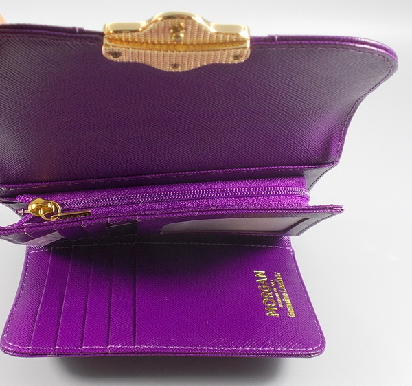 กระเป๋าสตางค์ MORGAN ม่วง ใหม่ แท้