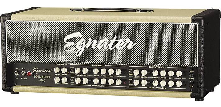 Egnater Tourmaster Series 4100 100W All-Tube Guitar Amp Head Black/Beige