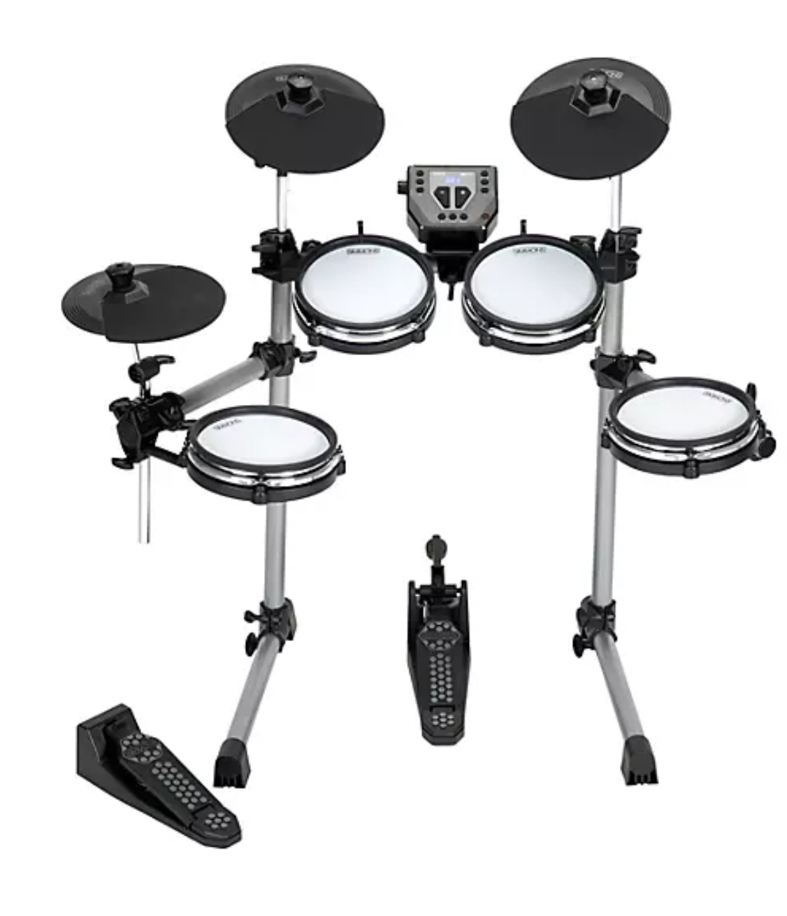 Simmons SD350 Electronic Drum Kit With Mesh Pads and DA2108 Drum Set Monitor