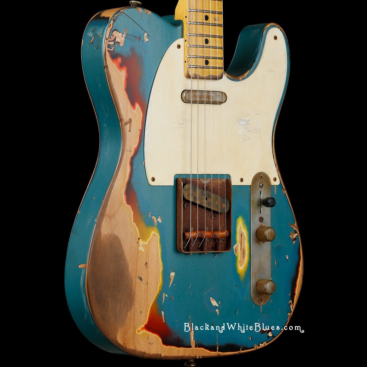 Nash T-57 In Turquoise Over 3 Tone Sunburst