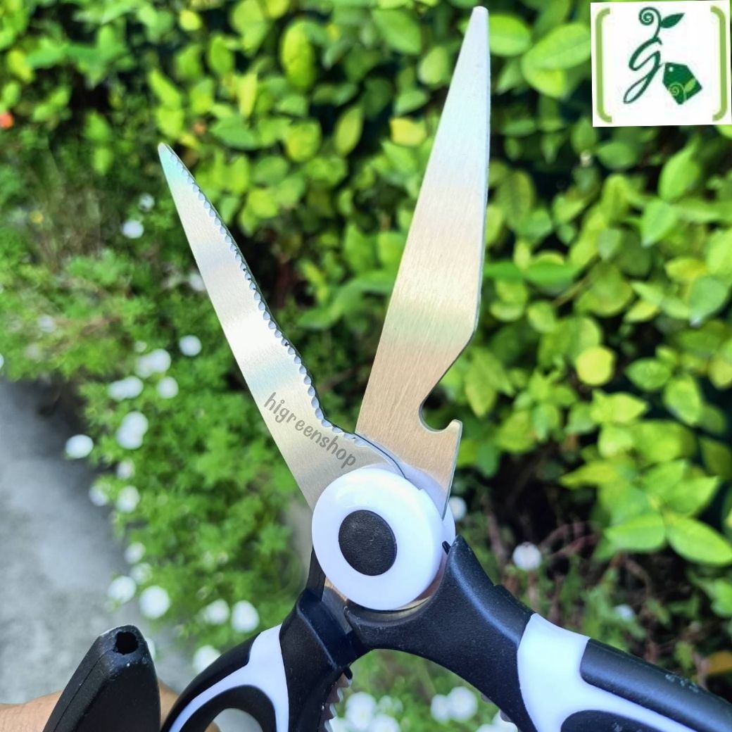 กรรไกรครัวเอนกประสงค์ กรรไกรตัดอาหาร กรรไกรสแตนเลส มีฝาครอบ จำนวน 1 ด้าม