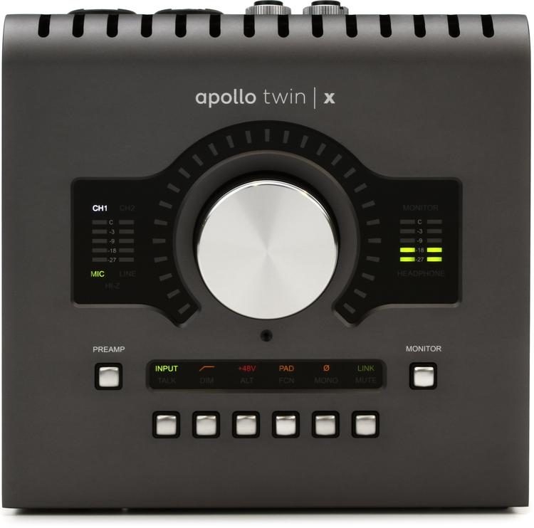 Universal Audio Apollo Twin X QUAD 10x6 Thunderbolt Audio Interface with UAD DSP