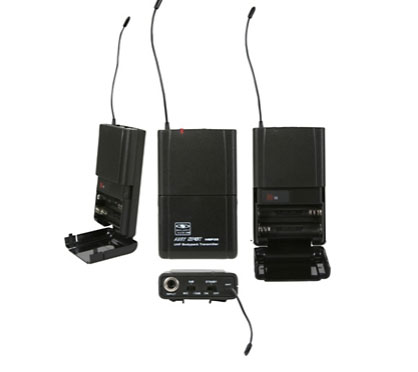 Galaxy Audio ECD Dual Channel UHF Wireless System with One Lapel and One Headset Microphone