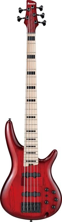 Ibanez Adam Nitti Signature Premium ANB205 5-String - Transparent Wine Red Burst