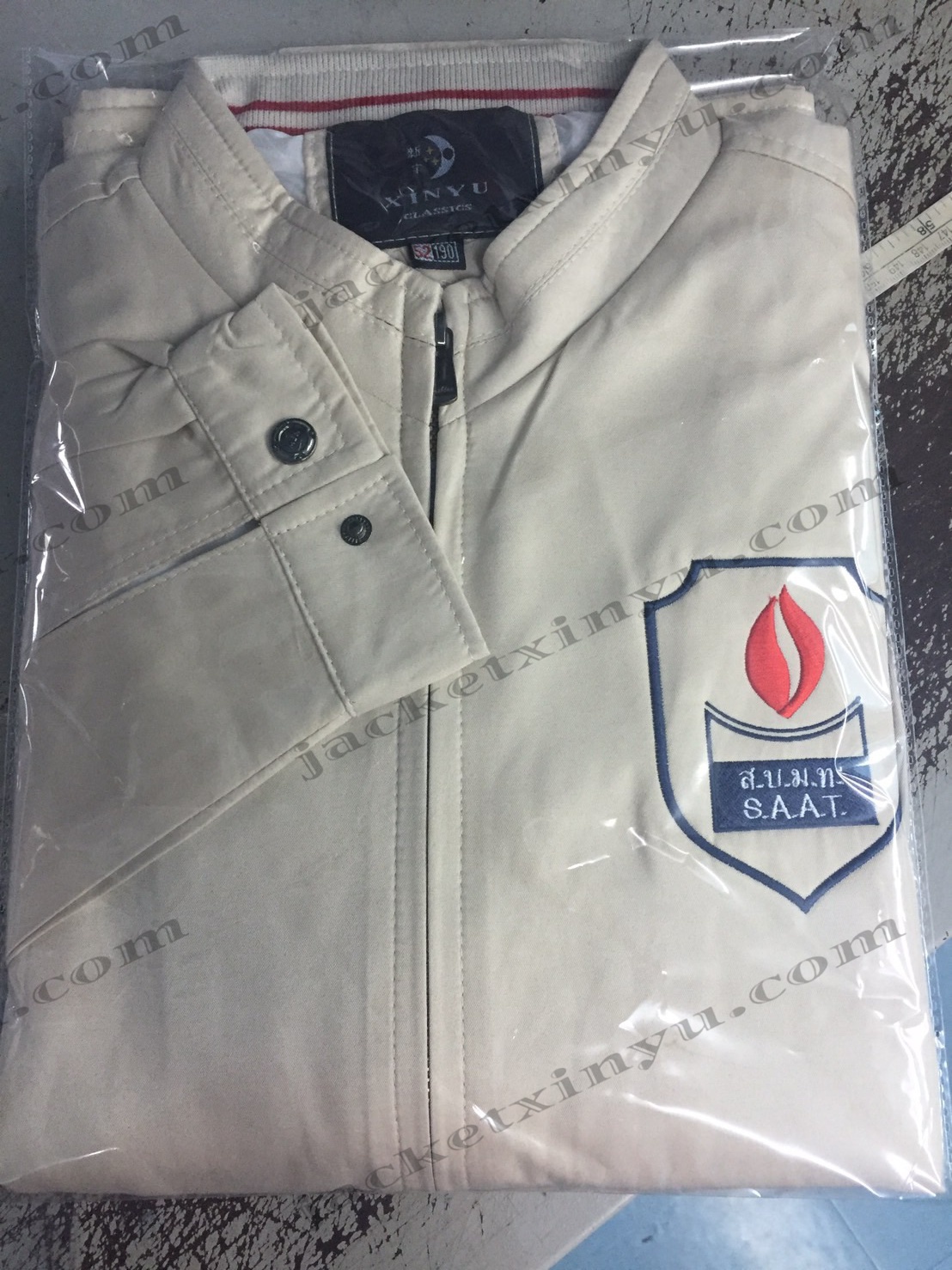 รีวิว เสื้อแจ็คเก็ต Jacket งานปักลู้กค้า S.A.A.T ส.บ.ม.ท.