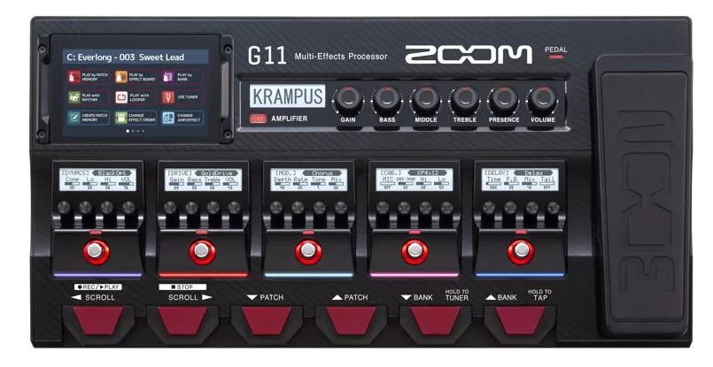 Zoom G11 Multi-Effects Processor with Expression Pedal