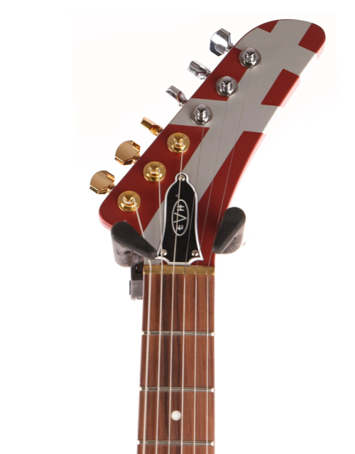 EVH Striped Series Shark Burgundy with Silver Stripes