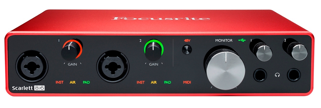Focusrite Scarlett 8i6 USB Audio Interface Gen 3
