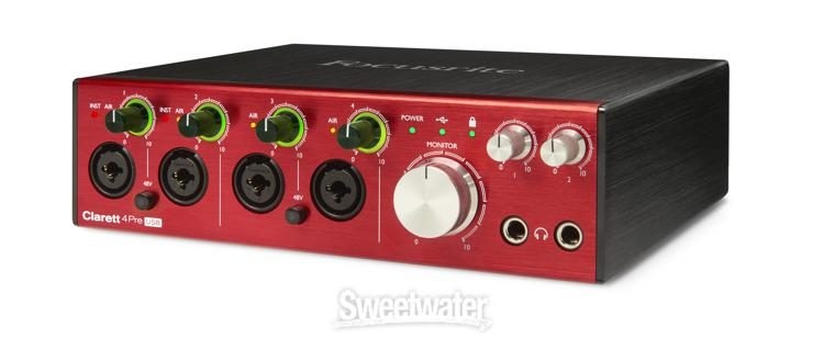 Focusrite Clarett 4Pre USB 18x8 Audio Interface