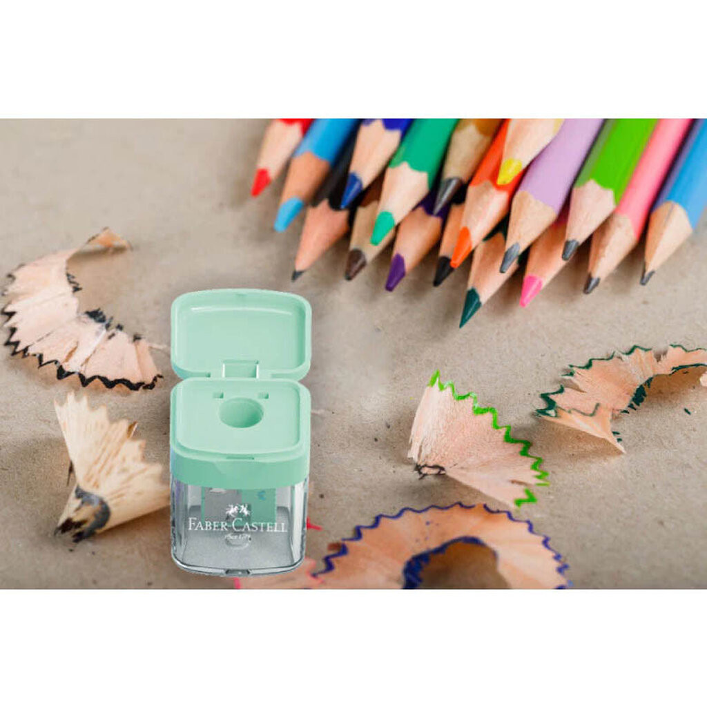 FABER CASTELL กบเหลาดินสอ รุ่น 3819 PASTEL สีพาสเทล (คละสี) ราคา / 1 ชิ้น