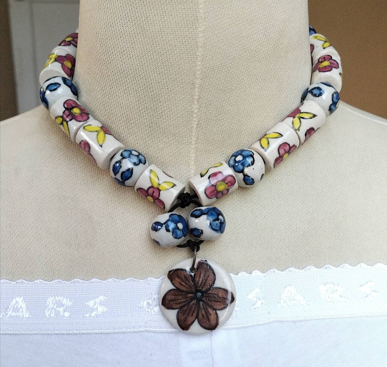 สร้อยคอแฟชั่น เนื้องาน เซรามิก