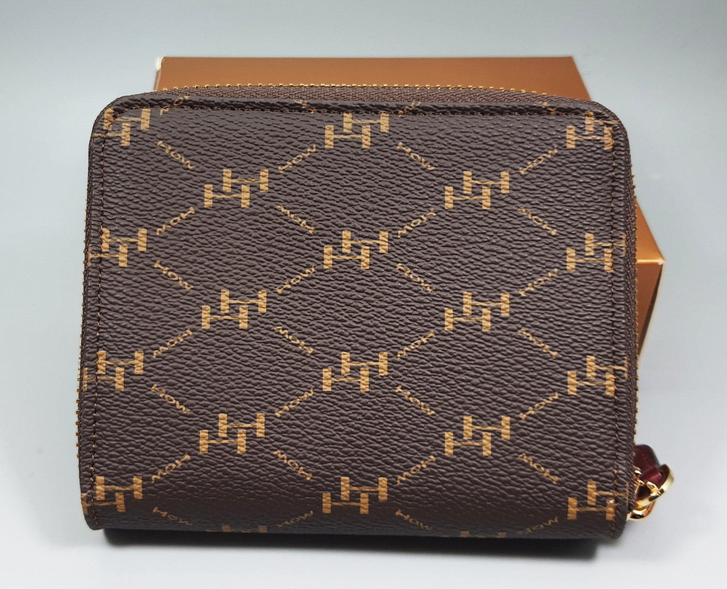 กระเป๋าสตางค์ HOW น้ำตาลไหม้ ใหม่ แท้