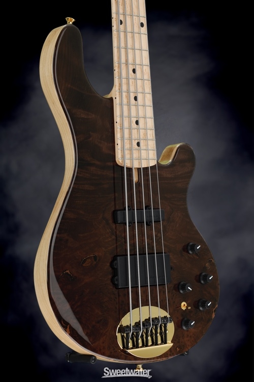 Lakland 55-94 Deluxe, Exotic Top - Curly Redwood with Maple fingerboard