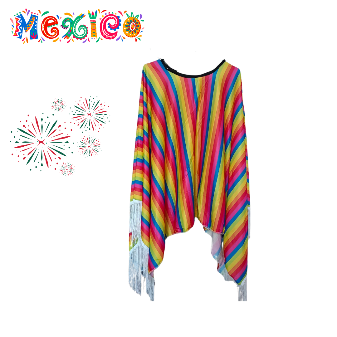 ชุดประจำชาติเม็กซิโก Mexico ชุดแฟนซีผู้ชายขนาดฟรีไซด์ สำหรับ 160-180 ซม.