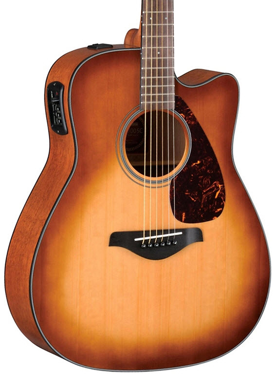 Yamaha FGX700SC Solid Top Cutaway Acoustic-Electric Guitar