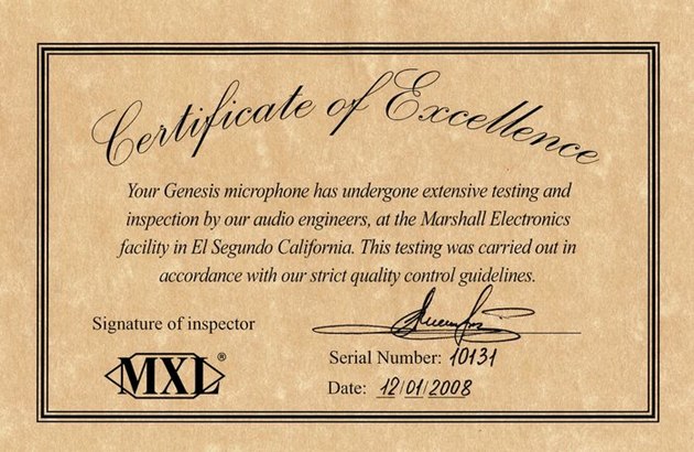 MXL MXL Genesis Studio Tube Condenser Microphone