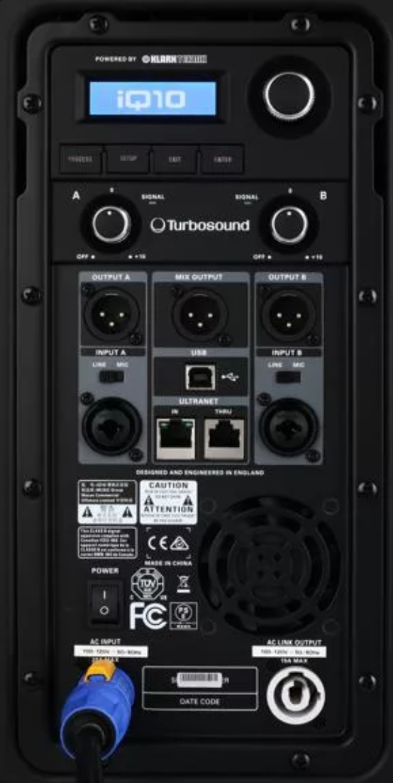 Turbosound iQ10 2500W 10 inch Powered Speaker