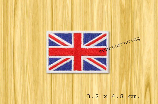 ((ขนาดเล็ก)) อาร์ม ตัวปัก ตัวรีดติดเสื้อ ธงชาติ อังกฤษ ENGLISH