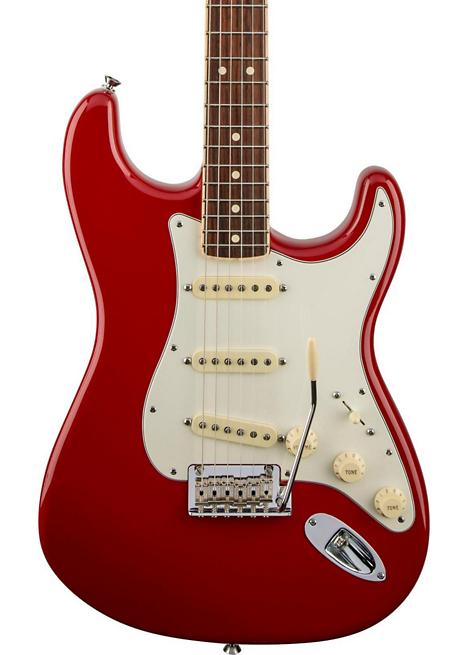 Fender Limited Edition Channel Bound American Standard Stratocaster Electric Guitar - Dakota Red