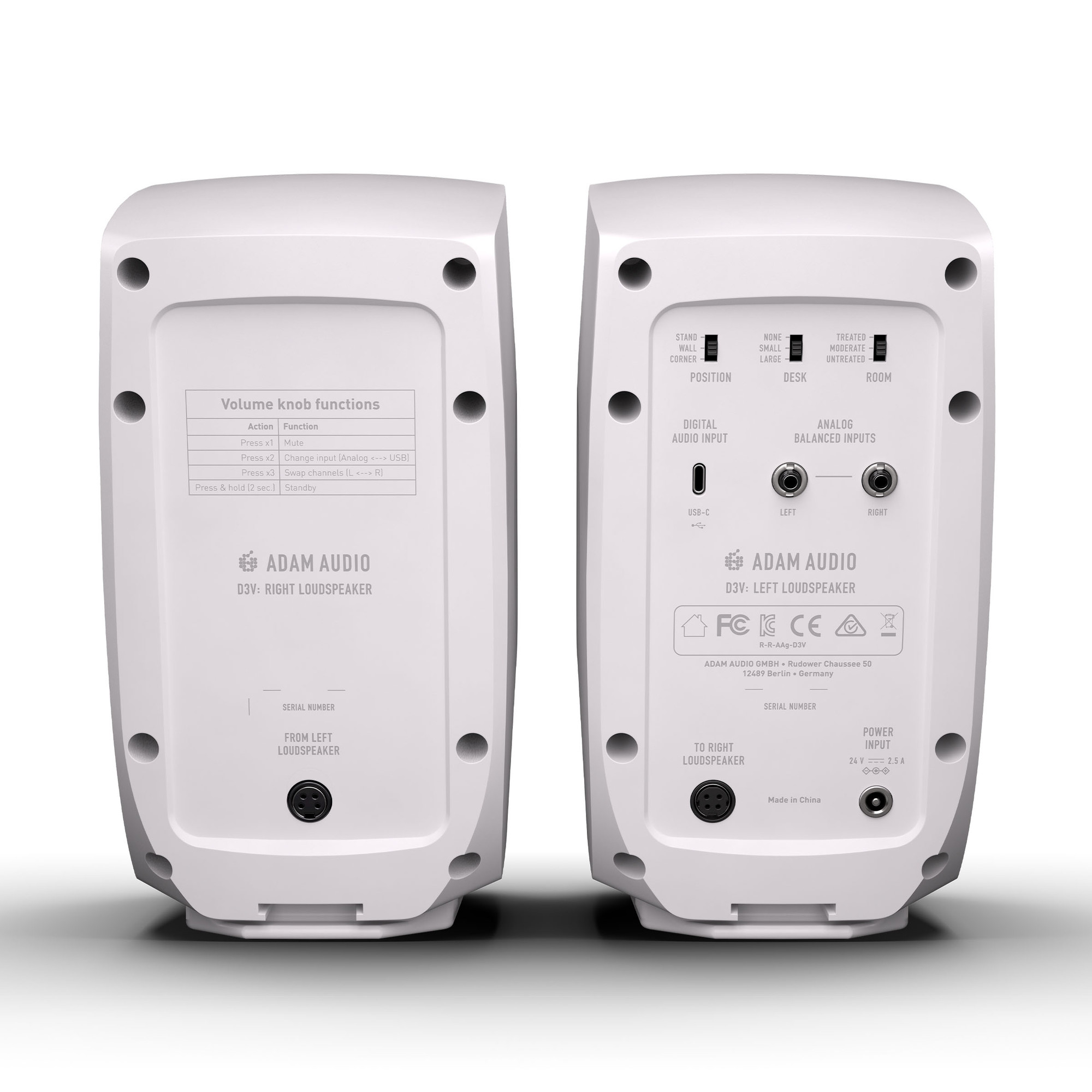 ADAM Audio D3V 3.5-inch Powered Studio Monitor Pair