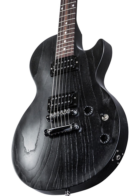 Gibson 2017 Les Paul Custom Studio Electric Guitar - Worn Ebony