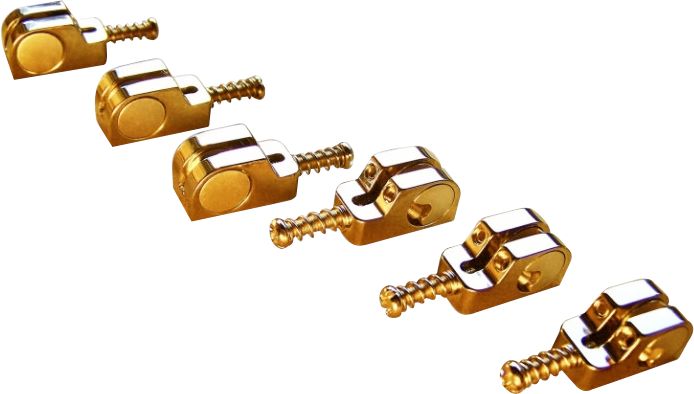 Full Contact Hardware Stratocaster Saddle Kit