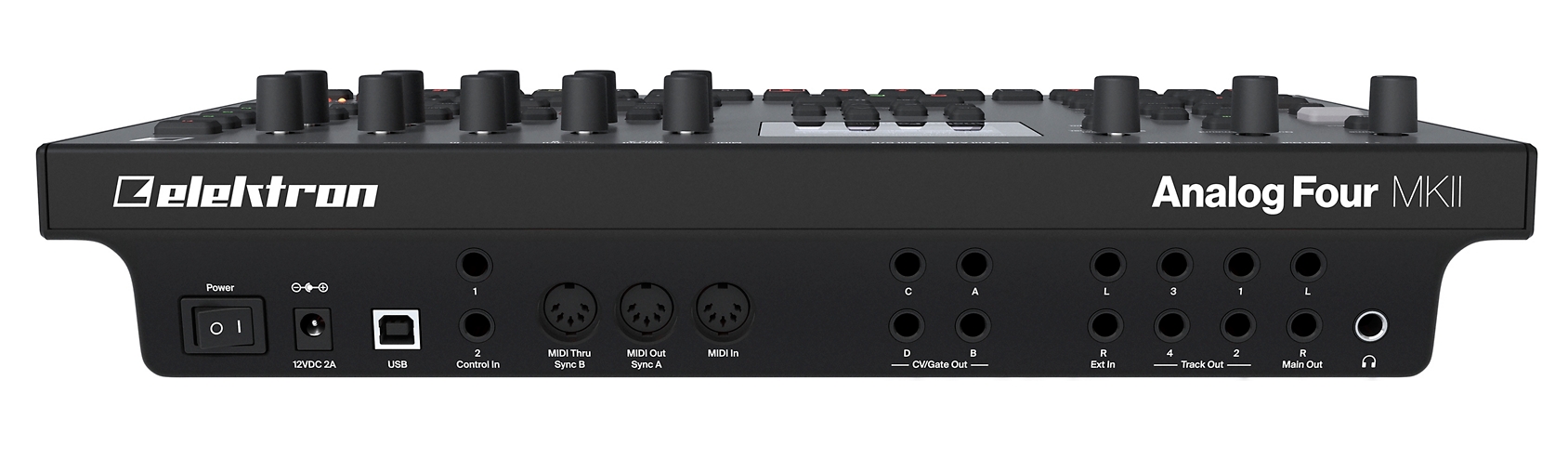 Elektron Analog Four MKII Tabletop Synthesizer, Black