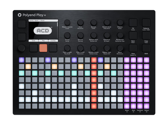Polyend Play+ Compact Standalone Synthesizer / Sampler / MIDI Groovebox