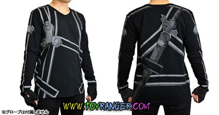 เสื้อยืดแขนยาว Sword Art Online Kirito Long Sleeved (L,แท้)