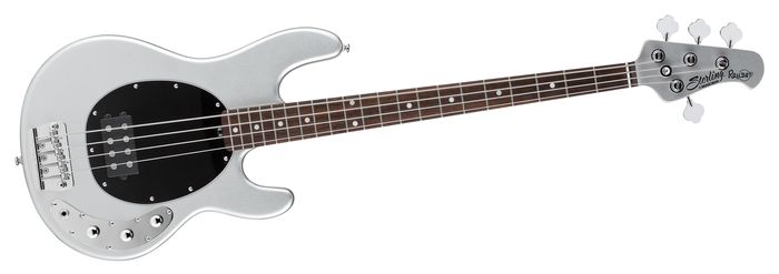 Sterling by Music Man RAY34CA Classic Active Bass Guitar Silver Metallic