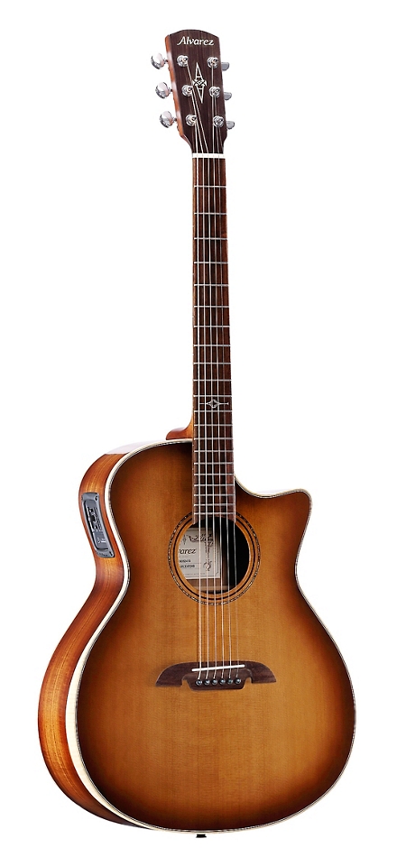 Alvarez AGA95CEAR Artist Elite Grand Auditorium Acoustic-Electric Guitar Natural Shadow Burst