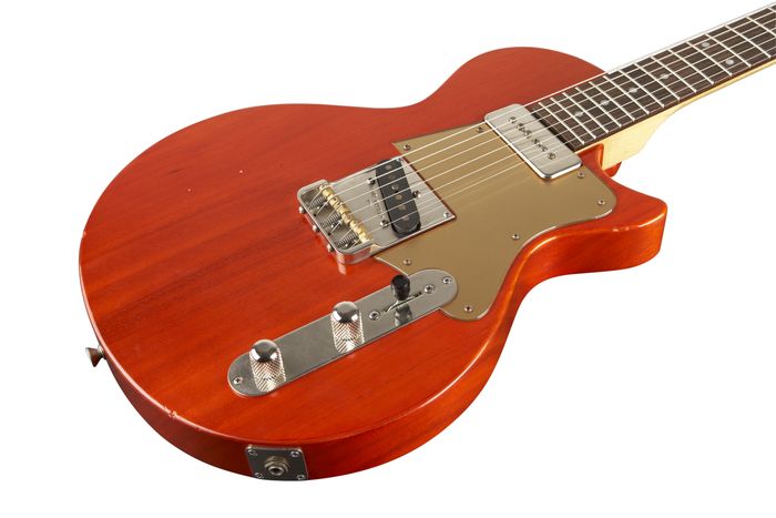 Fano Guitars Alt De Facto SP6 Light Distress Electric Guitar Round-up OrangeGold Plexi Pickguard