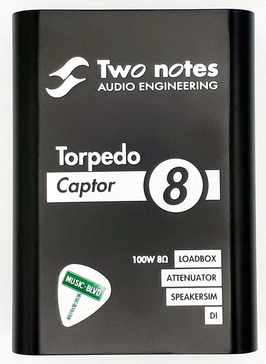 Two Notes Torpedo Captor Reactive Loadbox DI and Attenuator - 8 ohm