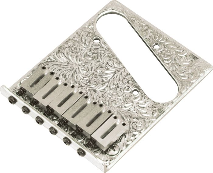 El Dorado Hand-Engraved Modern Tele Bridge
